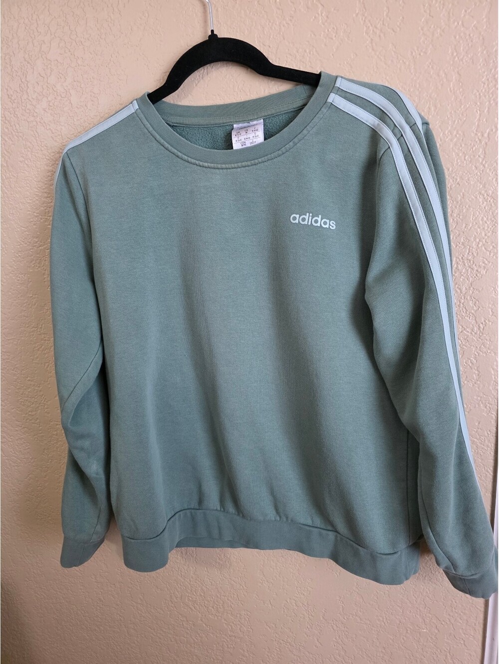 adidas Classic Crewneck Sweatshirt in Sage Green, Women's Medium